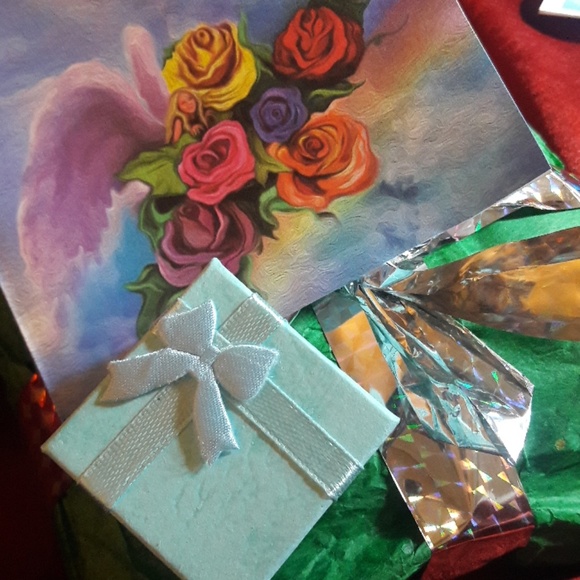 NWOT💘Silver Chain Mystic Rainbow Topaz Pendant - Picture 6 of 6